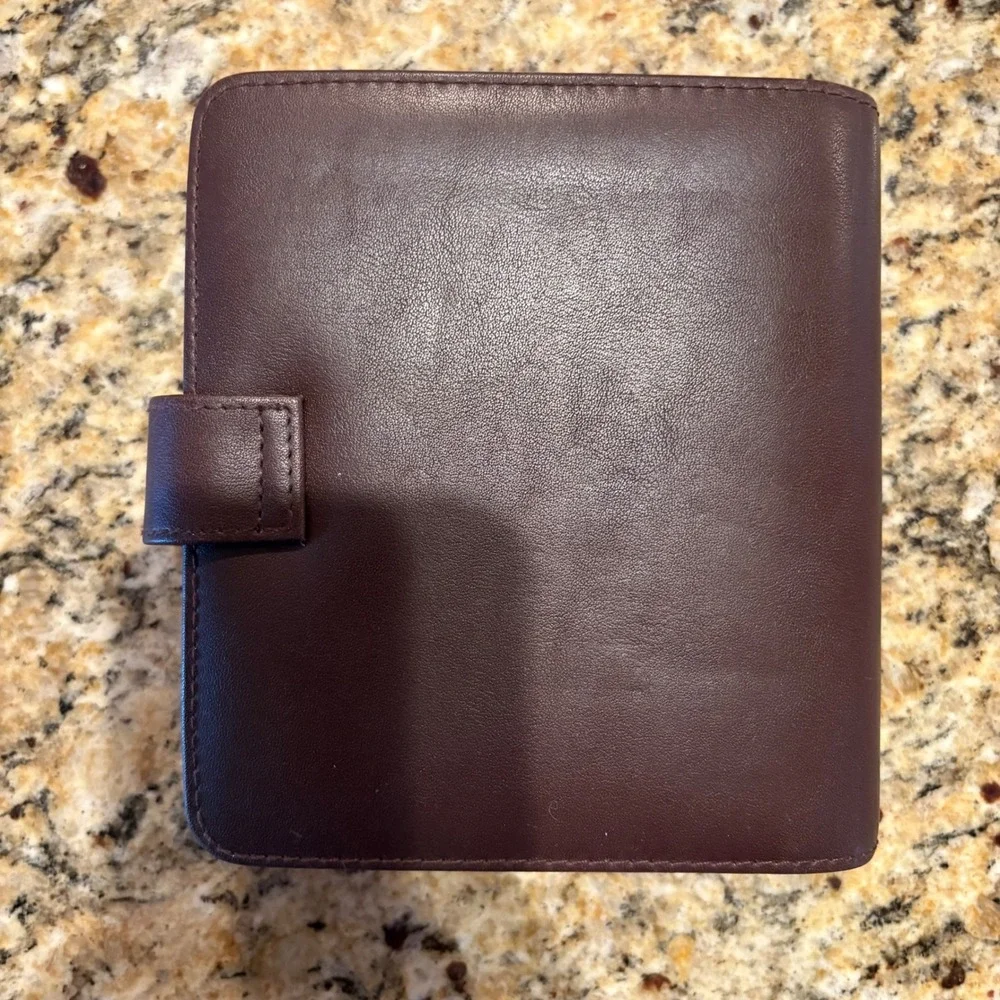 NEW Mead Cambridge Fat Little Day Planner Undated Organizer Brown Vintage 2001